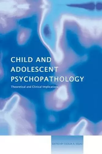 Child and Adolescent Psychopathology cover