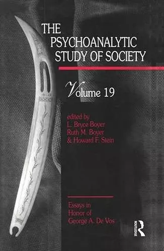 The Psychoanalytic Study of Society, V. 19 cover