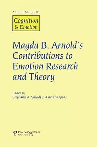 Magda B. Arnold's Contributions to Emotion Research and Theory cover