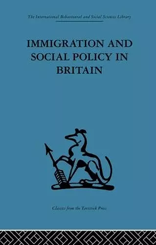 Immigration and Social Policy in Britain cover