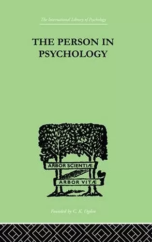 The Person In Psychology cover