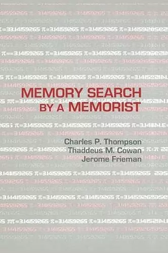 Memory Search By A Memorist cover