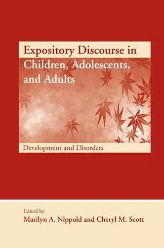 Expository Discourse in Children, Adolescents, and Adults cover