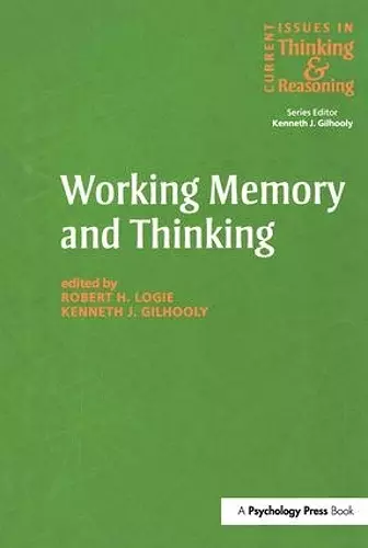 Working Memory and Thinking cover