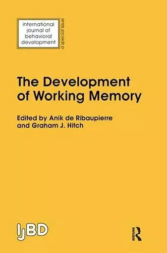 The Development of Working Memory cover