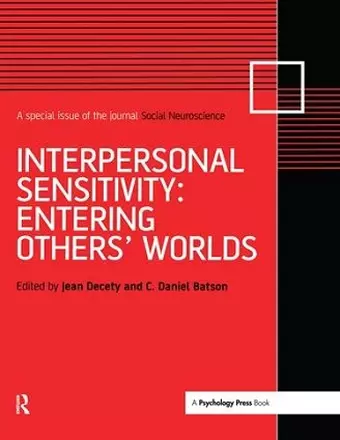 Interpersonal Sensitivity: Entering Others’ Worlds cover