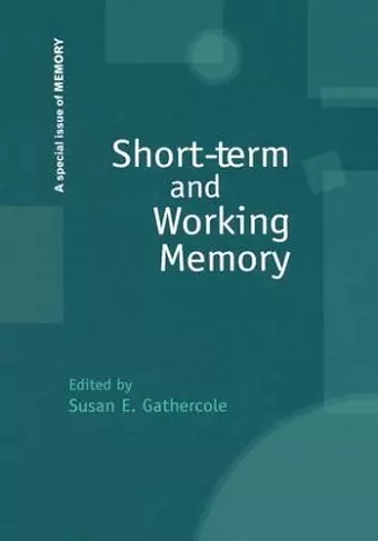 Short-term and Working Memory cover