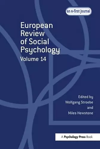 European Review of Social Psychology: Volume 14 cover