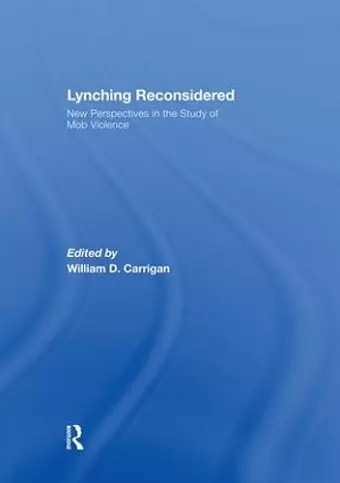 Lynching Reconsidered cover