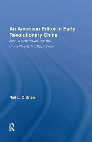 American Editor in Early Revolutionary China cover