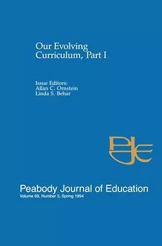 Our Evolving Curriculum cover