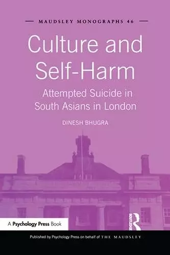 Culture and Self-Harm cover