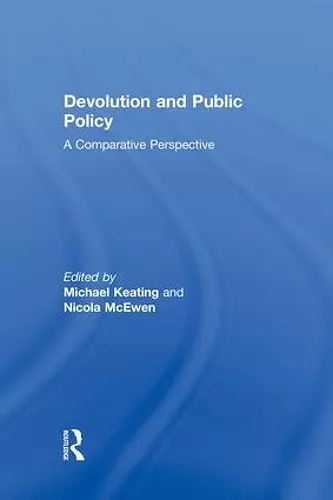 Devolution and Public Policy cover