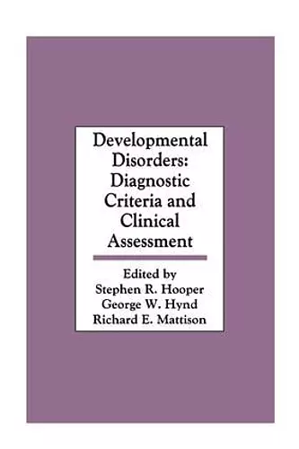 Developmental Disorders cover