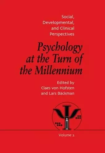 Psychology at the Turn of the Millennium, Volume 2 cover