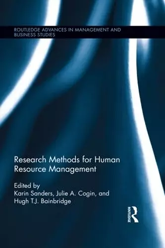 Research Methods for Human Resource Management cover