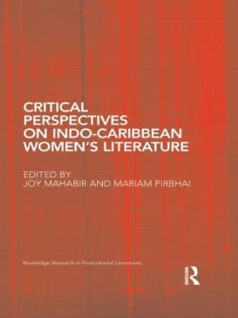 Critical Perspectives on Indo-Caribbean Women's Literature cover