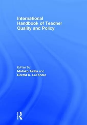 International Handbook of Teacher Quality and Policy cover