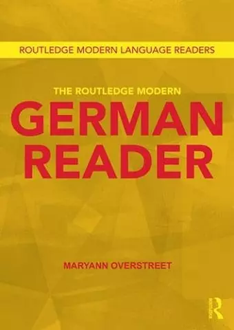 The Routledge Modern German Reader cover