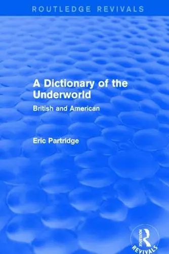 A Dictionary of the Underworld cover