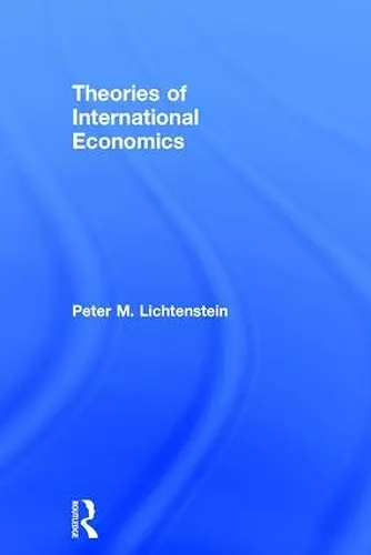 Theories of International Economics cover