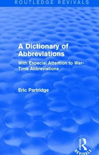 A Dictionary of Abbreviations cover