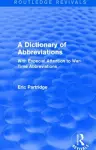 A Dictionary of Abbreviations cover