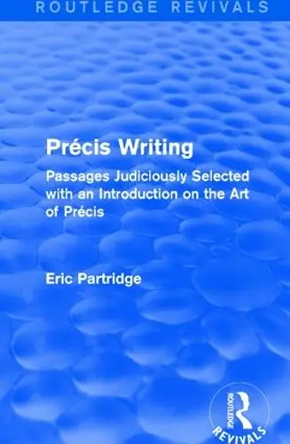 Précis Writing cover