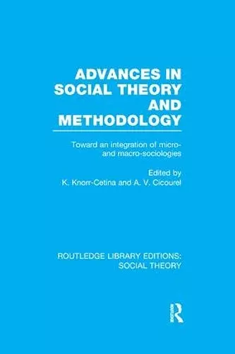 Advances in Social Theory and Methodology (RLE Social Theory) cover