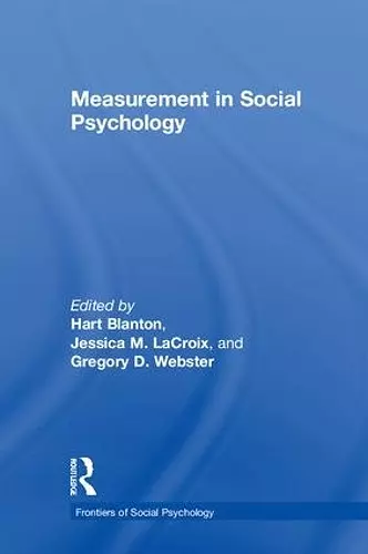 Measurement in Social Psychology cover