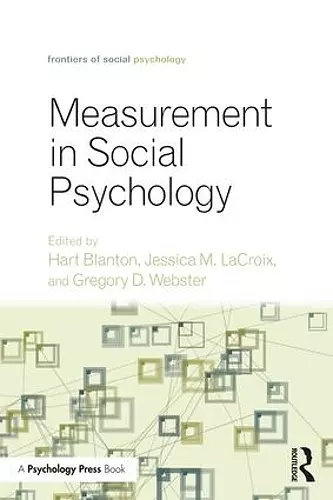 Measurement in Social Psychology cover