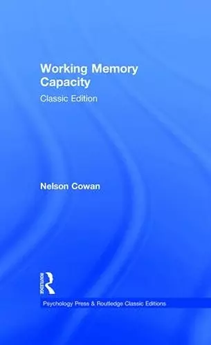 Working Memory Capacity cover