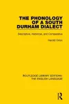 The Phonology of a South Durham Dialect cover