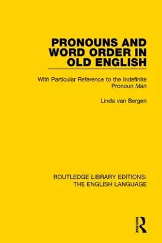 Pronouns and Word Order in Old English cover