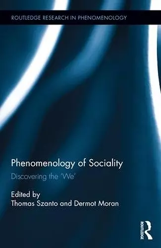 Phenomenology of Sociality cover