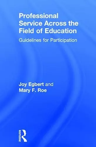 Professional Service Across the Field of Education cover