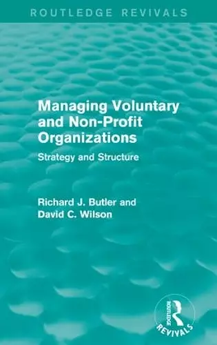 Managing Voluntary and Non-Profit Organizations cover