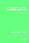 Parliaments and Parties in Egypt cover