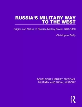 Russia's Military Way to the West cover