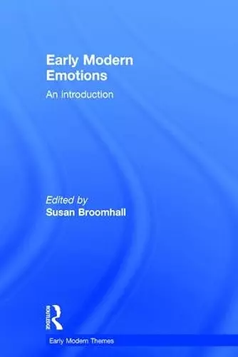 Early Modern Emotions cover