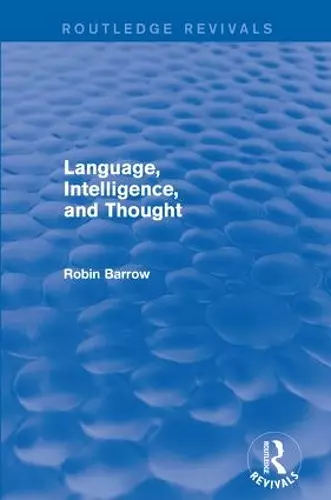 Language, Intelligence, and Thought cover