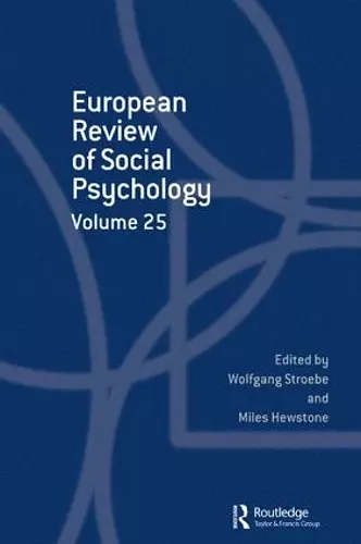 European Review of Social Psychology: Volume 25 cover