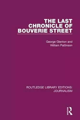 The Last Chronicle of Bouverie Street cover