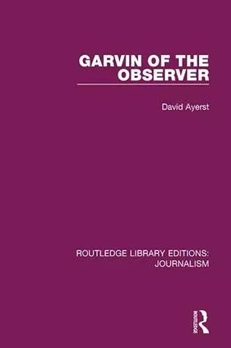 Garvin of the Observer cover