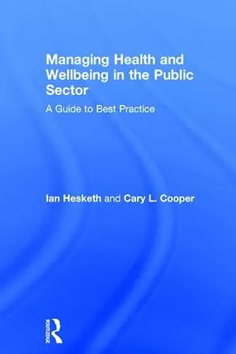 Managing Health and Wellbeing in the Public Sector cover