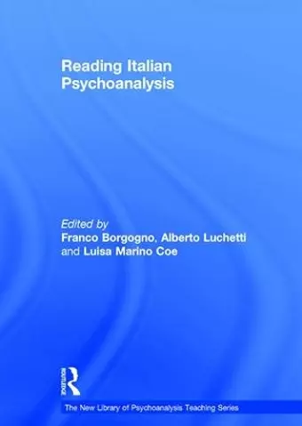 Reading Italian Psychoanalysis cover