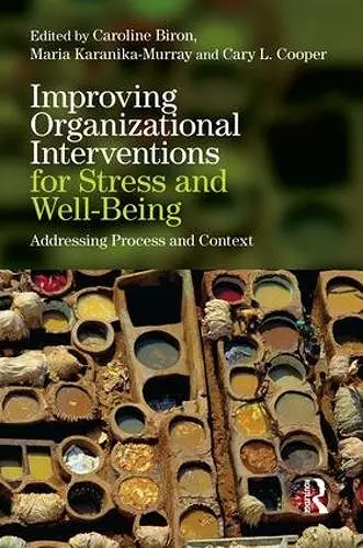 Improving Organizational Interventions For Stress and Well-Being cover