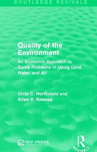 Quality of the Environment cover