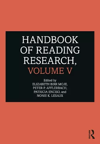 Handbook of Reading Research, Volume V cover