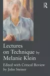 Lectures on Technique by Melanie Klein cover